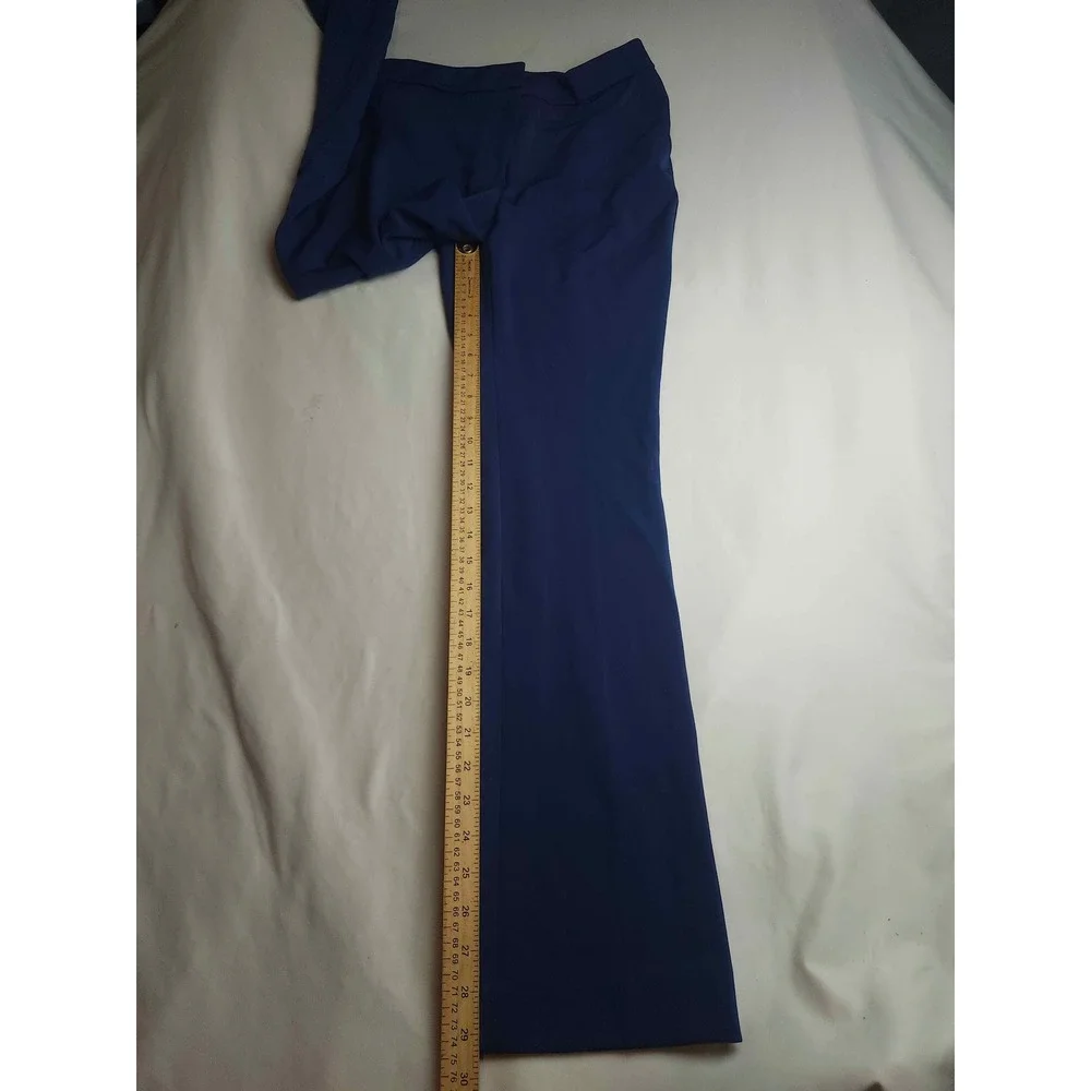 Royal Blue Flare Leg High Rise Dress Pants Trousers Womens Small 4-6